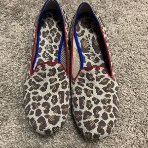 Rothy’s mocha spot loafers